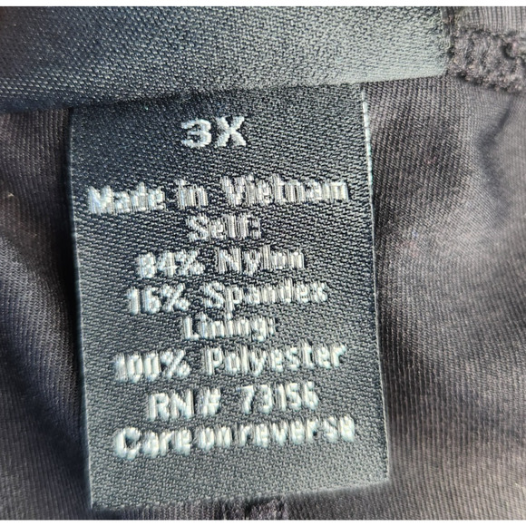 Apt 9 $43 Size 3X Black Ruffled Skirted Skirtini Swimsuit Swim Skirt Bottom - Picture 5 of 9